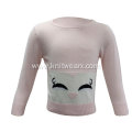 Girl's Knitted Happy Smile Jacquard Sweaters Cute Pullover